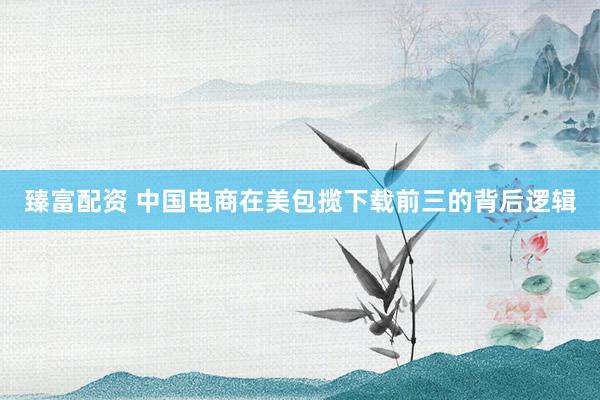 臻富配资 中国电商在美包揽下载前三的背后逻辑