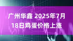广州华鑫 2025年7月18日鸡蛋价格上涨