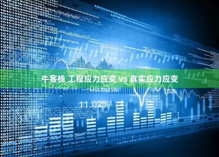 牛客栈 工程应力应变 vs 真实应力应变